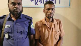 গলাচিপায় মাদক বিরোধী অভিযানে গাঁজাসহ গ্রেফতার ১
